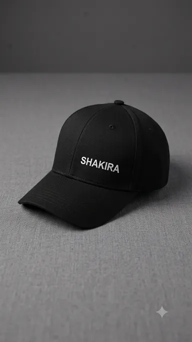 Kepi Negro de Poliester