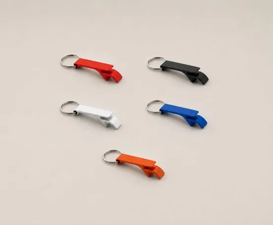 Llavero de aluminio con abridor