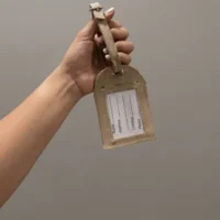 Porta nombres para valijas