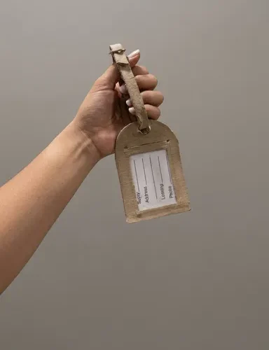 Porta nombres para valijas