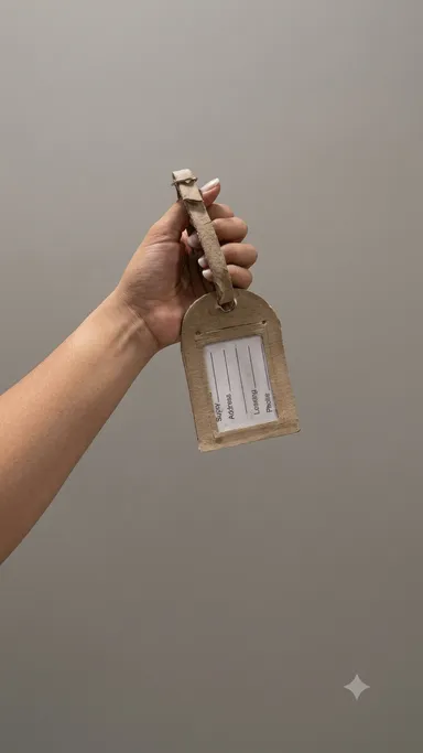 Porta nombres para valijas
