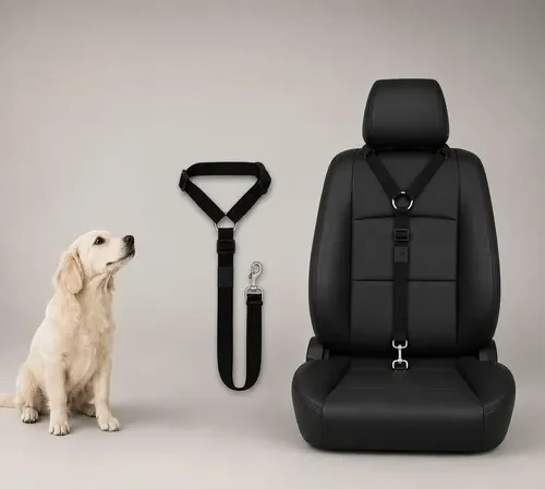 Correa para perros en el auto