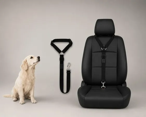Correa para perros en el auto