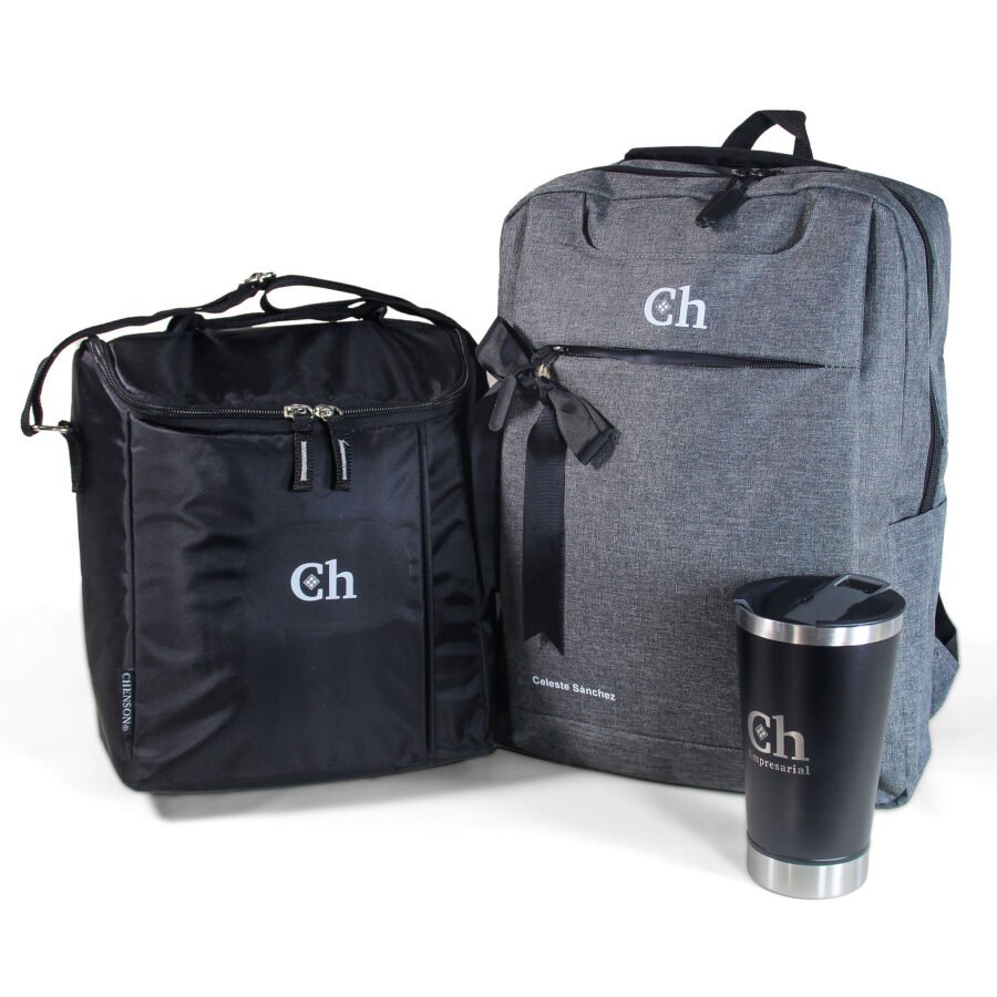 Mochila Porta Notebook+ Bolso Térmico + Vaso Térmico